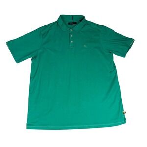 Tommy Bahama IslandZone Polo Shirt Mens XLT Green Short Sleeve Moisture Wicking